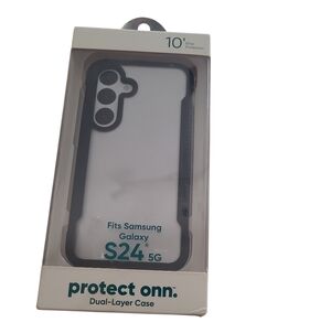 On Running Dual-Layer Case for Samsung Galaxy S24 5G - Black and Clear
